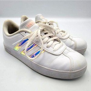 Adidas Grand Court Hologram Reflective Sneakers, Girls Kids 3Y Laces